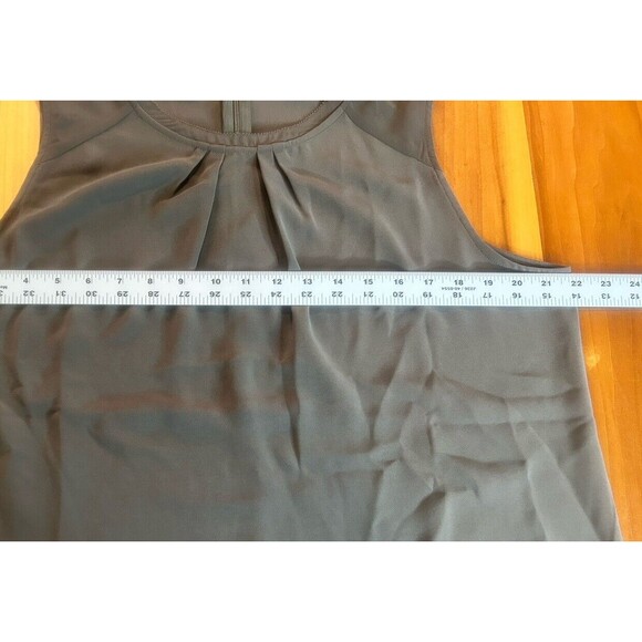 Soft Surrondings Women’s Sleeveless Top. Size Large. Zip Closure. Brown - Picture 4 of 8